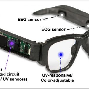 Ученые разработали интеллектуальные электронные очки, способные контролировать мозговые волны и движениям