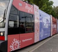 В Австрии запустили антигриппозный трамвай