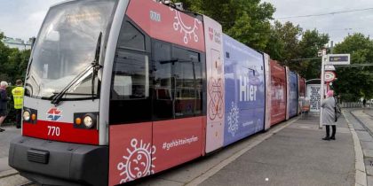 В Австрии запустили антигриппозный трамвай