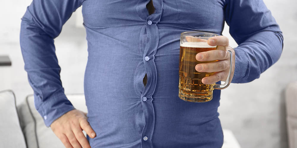 Люди с ожирением хуже переносят алкоголь