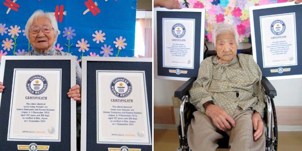 107-летние сестры попали в Книгу рекордов Гиннеса